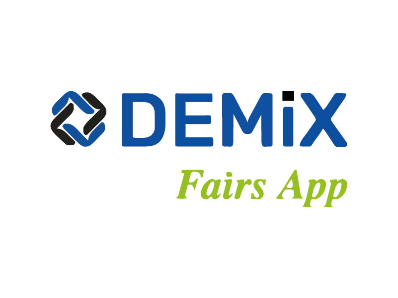 Logo featuring Demix Fairs App, one of the projects being developed by our business incubator and accelerator