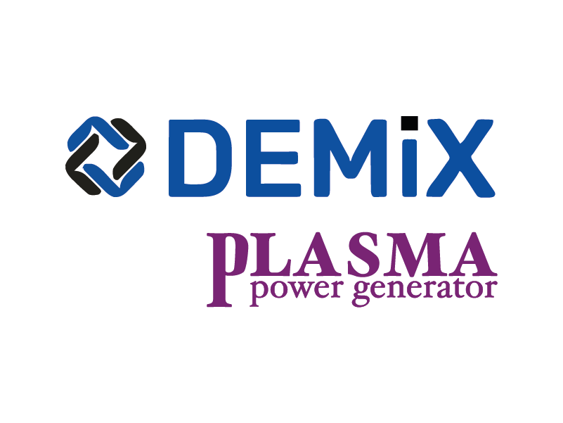 Logo featuring Demix Plasma Power Generator, one of the projects being developed by our business incubator and accelerator