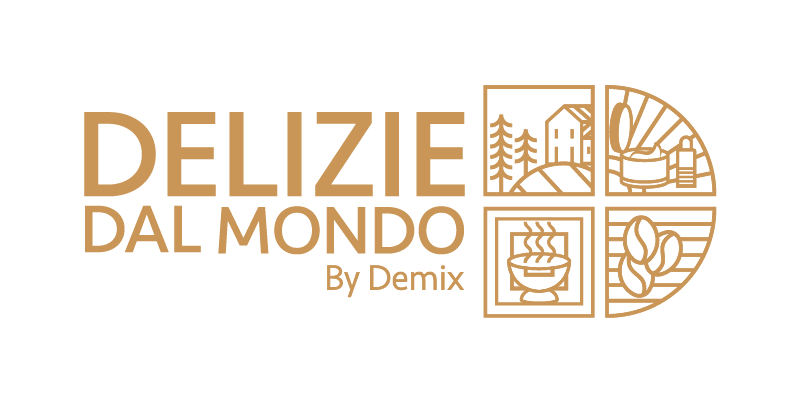 Logo featuring Delizie dal Mondo, one of the projects being developed by our business incubator and accelerator