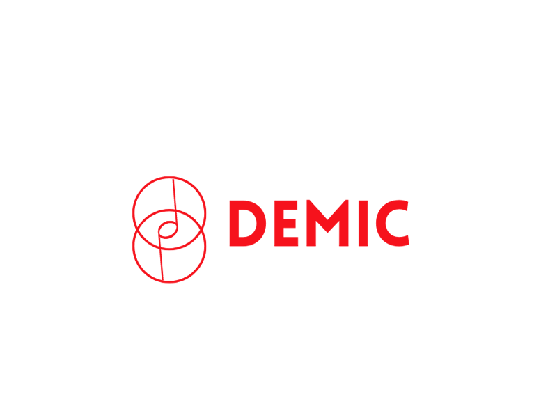 Logo featuring Demic, one of the projects being developed by our business incubator and accelerator